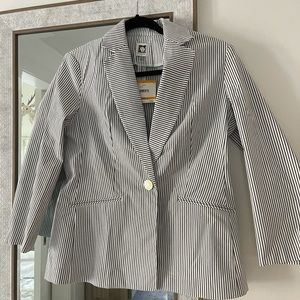 Ann Klein seersucker blazer